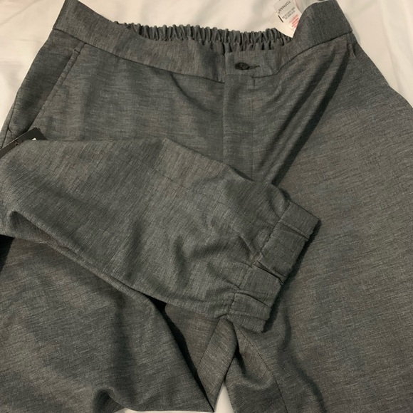 Topman - Marked dark grey dress pant joggers 32S - Picture 3 of 5
